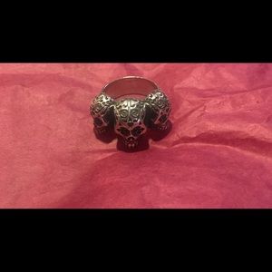 King Baby Day of the Dead Skull Ring